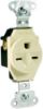 Picture of Single-Receptacle 15-Amp 125-Volt Double-Pole 3-Wire Grounding Ivory