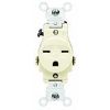 Picture of Single-Receptacle 15-Amp 125-Volt Double-Pole 3-Wire Grounding Ivory