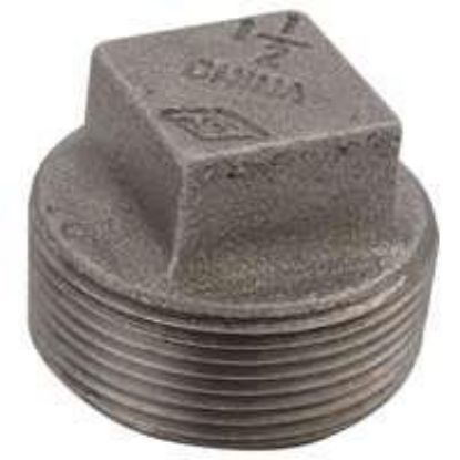 Picture of Black-malleable Cored-plug Square-head 3"
