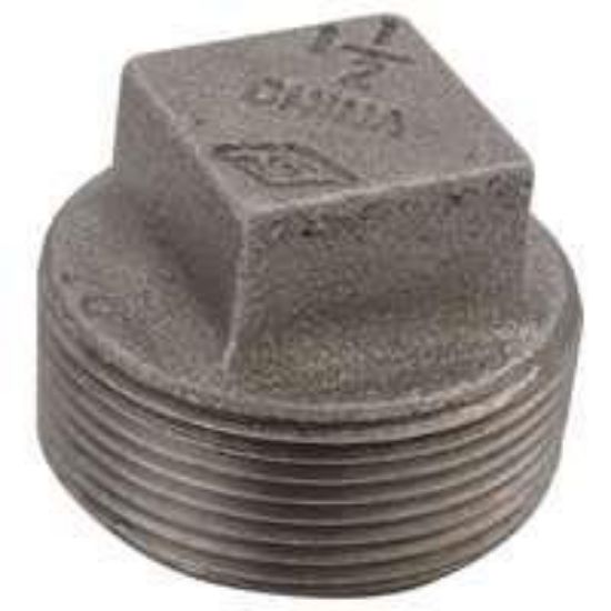 Picture of Black-malleable Cored-plug Square-head 3"
