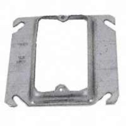 Picture of Electrical-Box-Cover Square Steel 4" 3/4" Rise