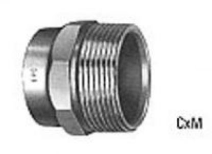 Picture of Wrot-copper Dwv-rated Male-adapter C X M 1-1/4"