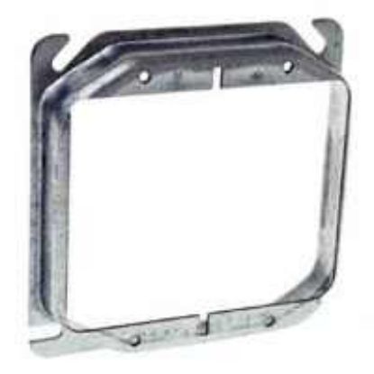 Picture of Electrical-box-cover 4"-square Steel 1"-rise