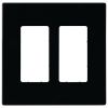 Picture of Wall-Plate Decora-Style Screw-Less 2-Gang Black