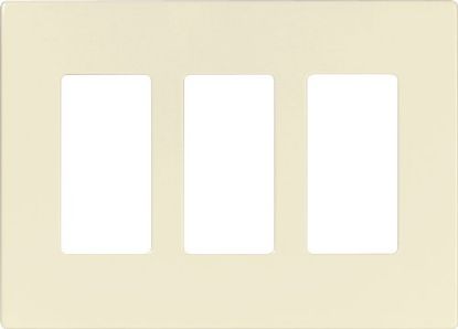 Picture of Wall-Plate Decora-Style Screw-Less 3-Gang