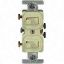 Picture of Combination-Switch Duplex-Toggle Single-Pole 3-Way 15-Amp Ivory
