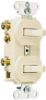 Picture of Combination-Switch Duplex-Toggle Single-Pole 3-Way 15-Amp Ivory