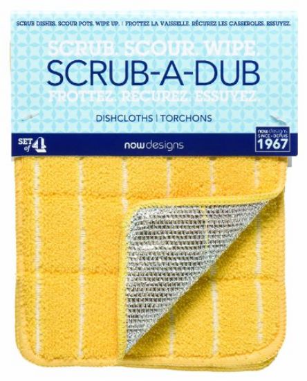 Picture of Scrub a Dub Dischcloth Set/4- Lemon