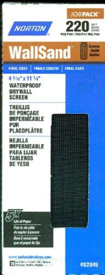 Picture of Waterproof Drywall-Screen 4-3/16" X 11-1/4" 220-Grit