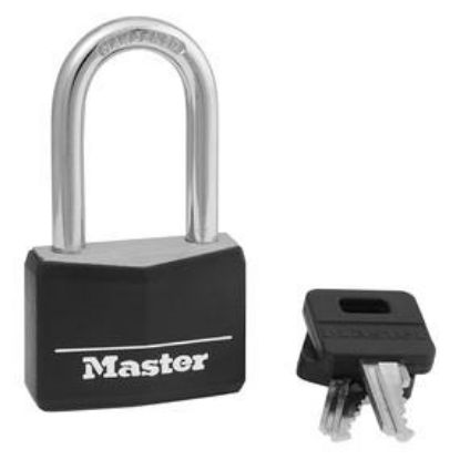 Picture of 1.5625" Wide Covered Solid Body Keyed-Padlock 1-1/2" Shackle