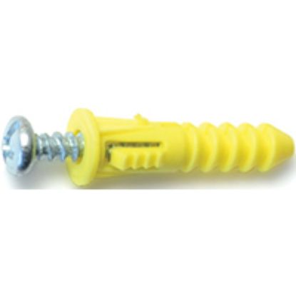 Picture of Plastic Ribbed-Anchor With-Screws #4-6-8