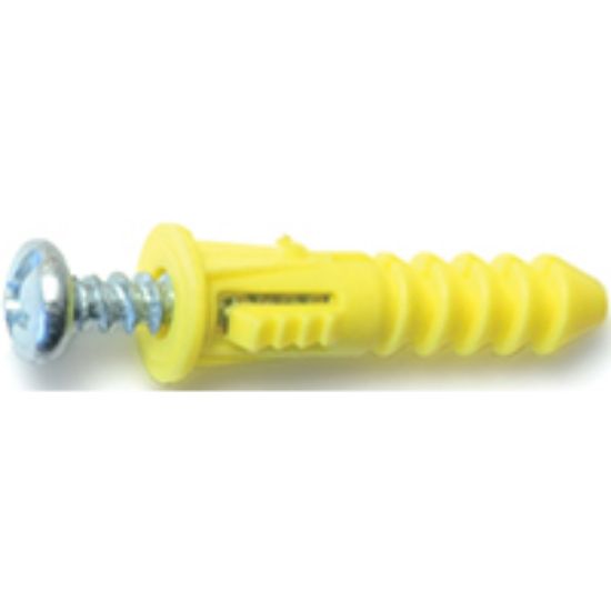 Picture of Plastic Ribbed-Anchor With-Screws #4-6-8