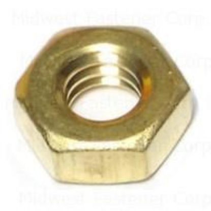 Picture of 1/4-20 Tpi 20 Hex-nut Brass Coarse-thread