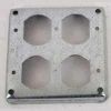 Picture of Square Electrical-Box-Cover Double Duplex-Receptacle Steel 4" 1/2" Rise