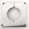 Picture of Square Electrical-Box-Cover Steel 4" 1/2" Rise Single-Receptacle 2.141" Diameter