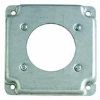 Picture of Square Electrical-Box-Cover Steel 4" 1/2" Rise Single-Receptacle 2.141" Diameter