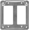 Picture of Square Electrical-Box-Cover Steel 4" 1/2" Rise Double-Decora