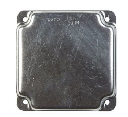 Picture of 4" Square Electrical-Box-Cover Steel 1/2" Rise Blank