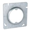 Picture of Electrical-Box 4-11/16" Square Steel Outlet Electrical-Box-Cover 1/2" Rise 2-3/4" Ears