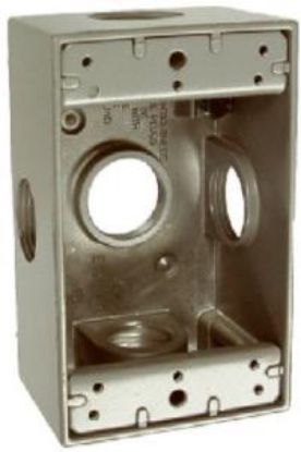 Picture of Electrical-Box Weather-Proof 5 X 3/4" Outlet Gray