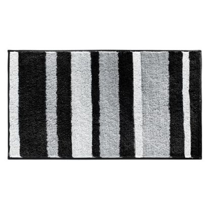 Picture of Stripz Rug 34" x 21"- Black/Gray