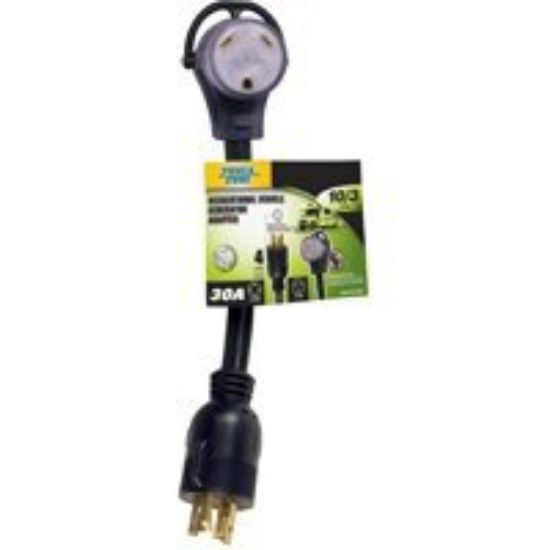Picture of Recreational-vehicle Generator-Adapter 1/3 1' Stw 30 A To 30 A Twistlock