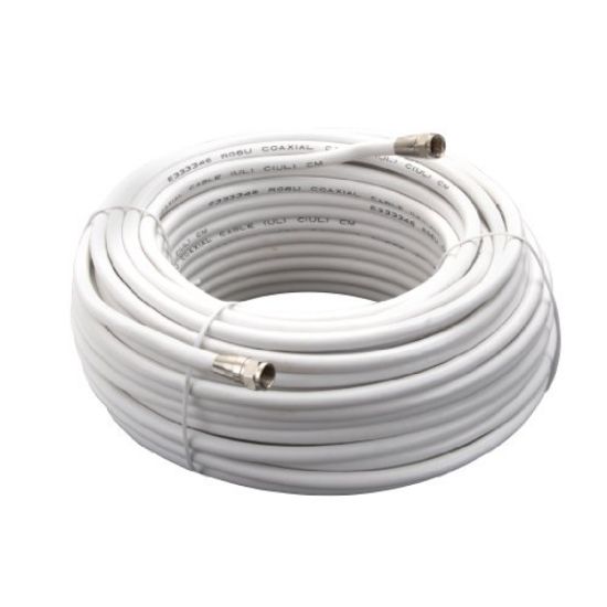 Picture of Coaxial-cable Rg-6 White 100'