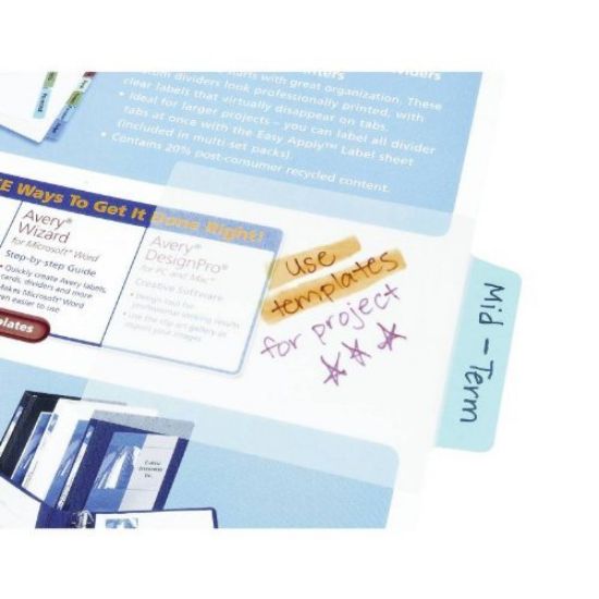 Picture of 3" x 3.5" Blue/Clear NoteTabs