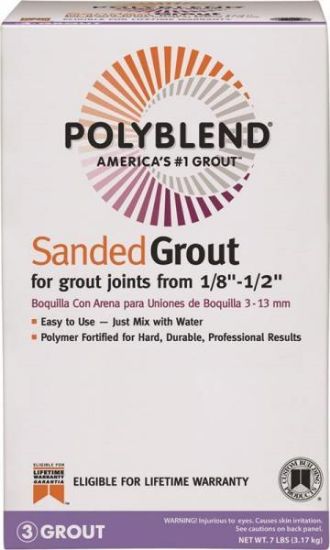 Picture of 7-Pound Bright White Sanded Tile-Grout