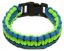 Picture of Parachute-Cord Survival Bracelet Blue/Green Medium