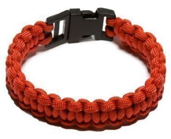 Picture of Parachute-Cord Survival Bracelet Red Medium