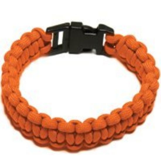 Picture of Parachute-Cord Survival Bracelet Orange Medium