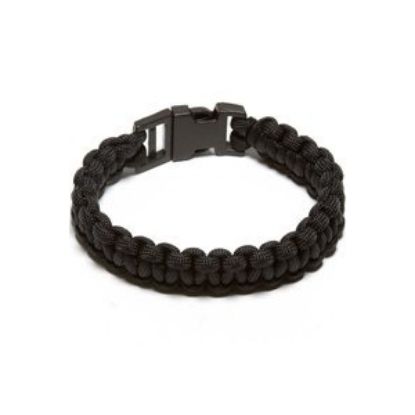 Picture of Parachute-Cord Survival Bracelet Black Large
