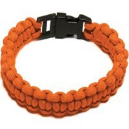 Picture of Parachute-Cord Survival Bracelet Orange Large
