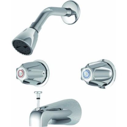 Picture of Tub-&-Shower Faucet Chrome Metal Handle