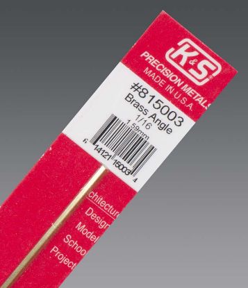 Picture of 1/16 X 12 Brass Angle