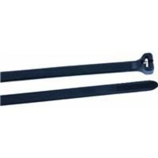 Picture of Cable-Tie Ultra Violet Resistant Black Metal Pawl 50-Pounds-Working-Load-Limit 11"