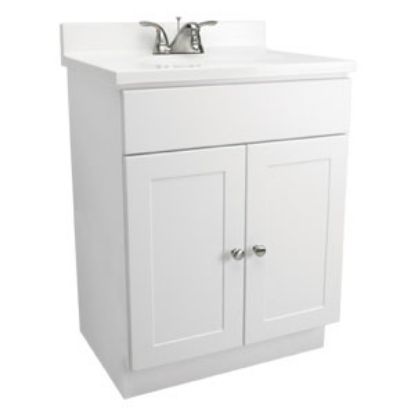 Picture of 2 Door White Vanity With Top