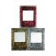 Picture of 2-1/4" 4-Ply Velvet Garland Assorted 4-Each Of 3 Styles Sterling Tiffany Gold & Crimson