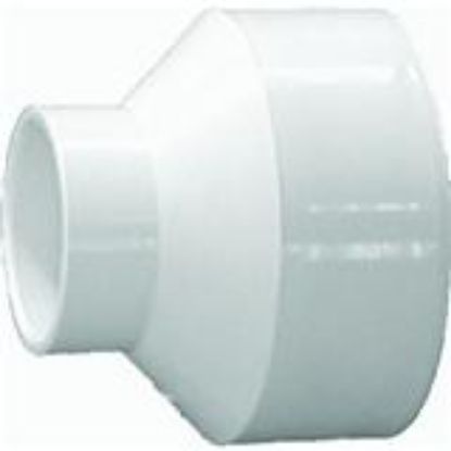 Picture of PVC-Plumbing Schedule-40 DWV-Rated 4 X 2 Reducer-Coupling (H X H)