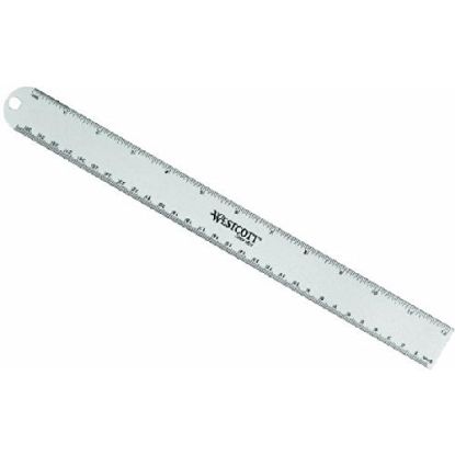 Picture of Ruler Aluminum 12" 1/16" & Metric Scales