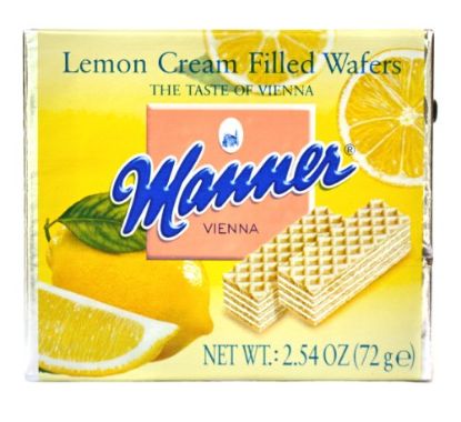 Picture of Lemon Cream Filled Wafers The Taste of Vienna Net Weight 2.54oz