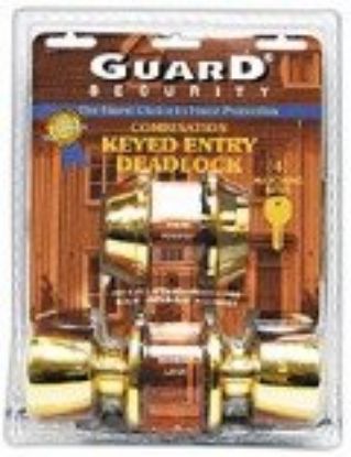 Picture of Keyed-Entry and Dead-Bolt Combination polished brass