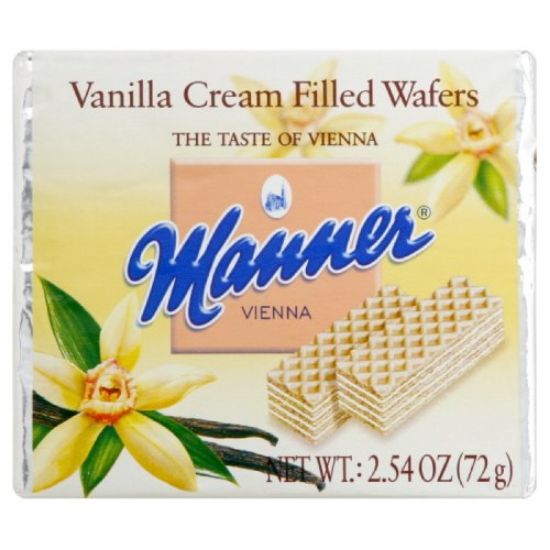 Picture of Manner Vanilla Cream Filled Wafers Net Weight 2.54oz