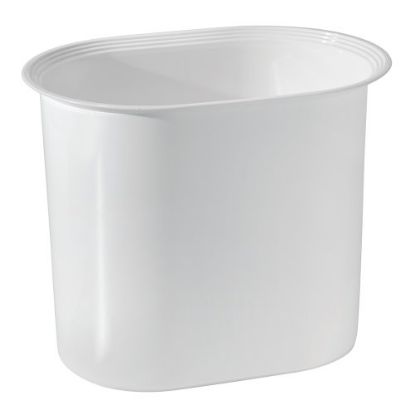 Picture of Strata 10" Oval Wastecan White