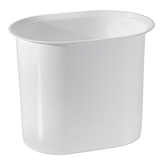 Picture of Strata 10" Oval Wastecan White