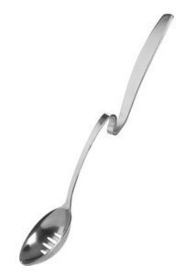 Picture of Stainless-Steel No Mess Slotted Jar Spoon