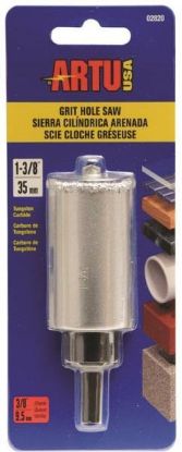 Picture of Hole-Saw 1-3/8" Tungsten-Carbide-Grit Integrated Arbor