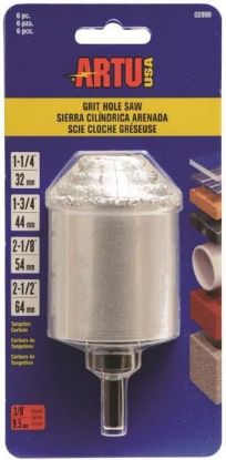 Picture of Hole-Saw 6 Piece Set Tungsten-Carbide-Grit With-Arbor