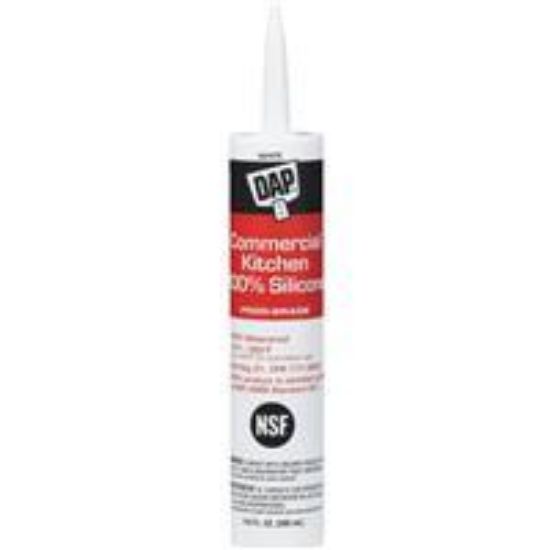 Picture of Caulk-Sealant Certified NSF/ANSI 100% waterproof Silicone-Rubber White